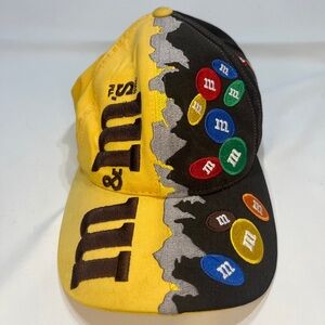 M&M Ernie Irvan Nascar Racing Chocolate Candy Promo Hat Snapback‎ Track Gear